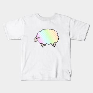 Pastel Rainbow Polkadot Sheep Kids T-Shirt